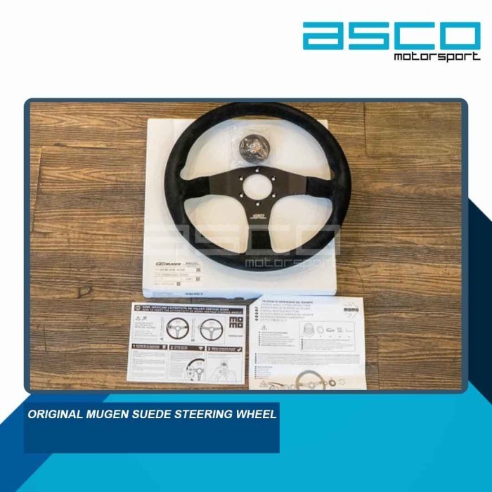 [Baru] Original Mugen Suede Steering Wheel Diskon