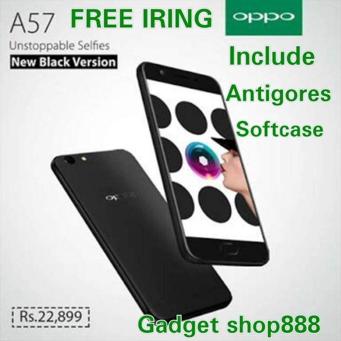 [Baru] Oppo A57 Black Ram 3Gb Rom 32Gb Diskon