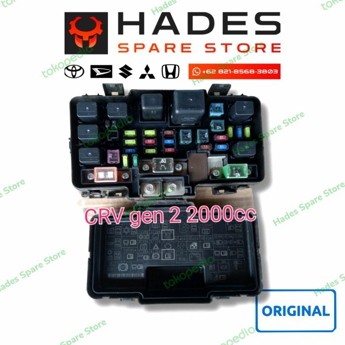 [New] Fuse Box Sekring Bcm Honda Crv Gen 2 K20A 2002-2006 2000Cc Original Terbaru