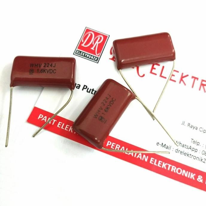 Capasitor Kapasitor Milar 224 224J 1600v 1600 volt 220nf 1.6KVDC dre3