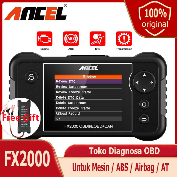 [New] Ancel Fx2000 4 Sistem Pemindai Mobil Abs Srs Obd2 Pembaca Kode Limited