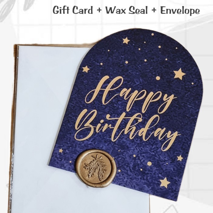 

Kartu Ucapan + Wax Seal + Amplop Greetings D