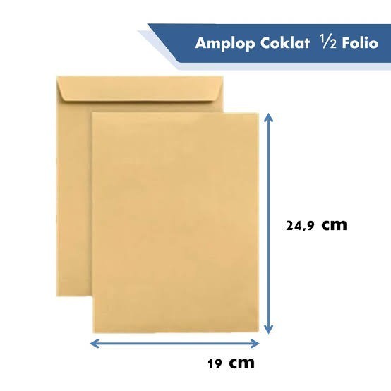 

Amplop 1/2 Folio Per Pack