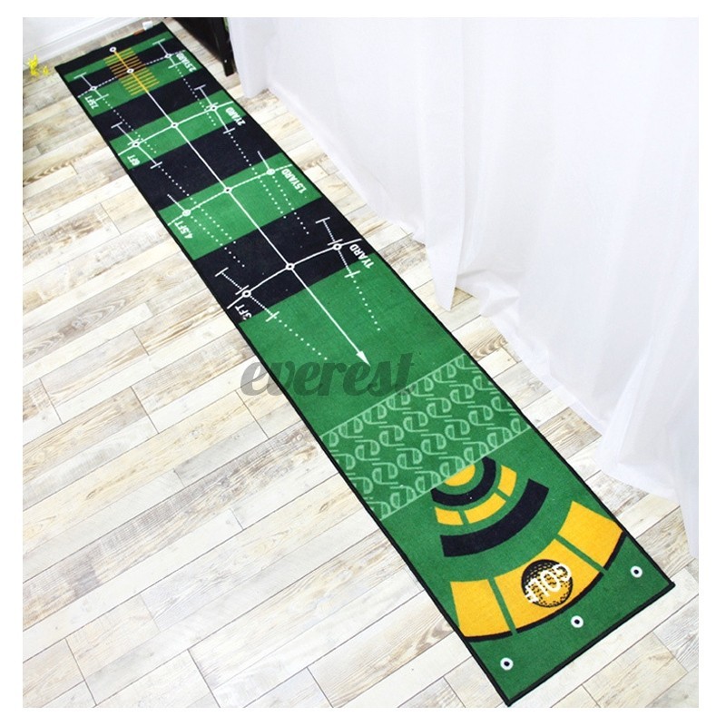 300*50Cm Golf Practice Putting Mat Karpet Latihan Putting Anti-Slip Golf Putting Trainer Golf