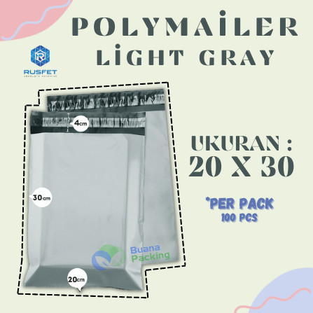 

Polymailer Light Gray - Amplop Plastik Packing Olshop Per Pack