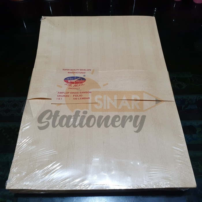 

Amplop Folio Airmail 1Pak Isi 100Pc