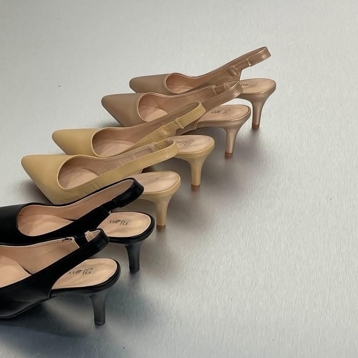 BISA COD - BLOW BLHE 0004 ARIELLA HEELS WEDDING KERJA WANITA 7CM - PEACH,41