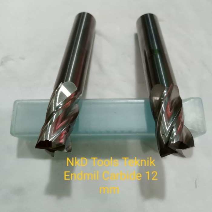 ✨Baru Endmill Carbide 12Mm×25 Flut× 75L Berkualitas