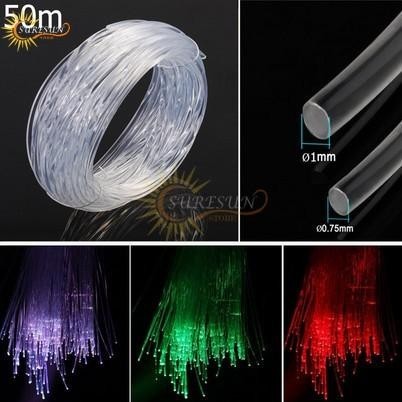 LAMPU KABEL FIBER OPTIC CABLE DECORATION PMMA LAMPU HIAS PANJANG 50M