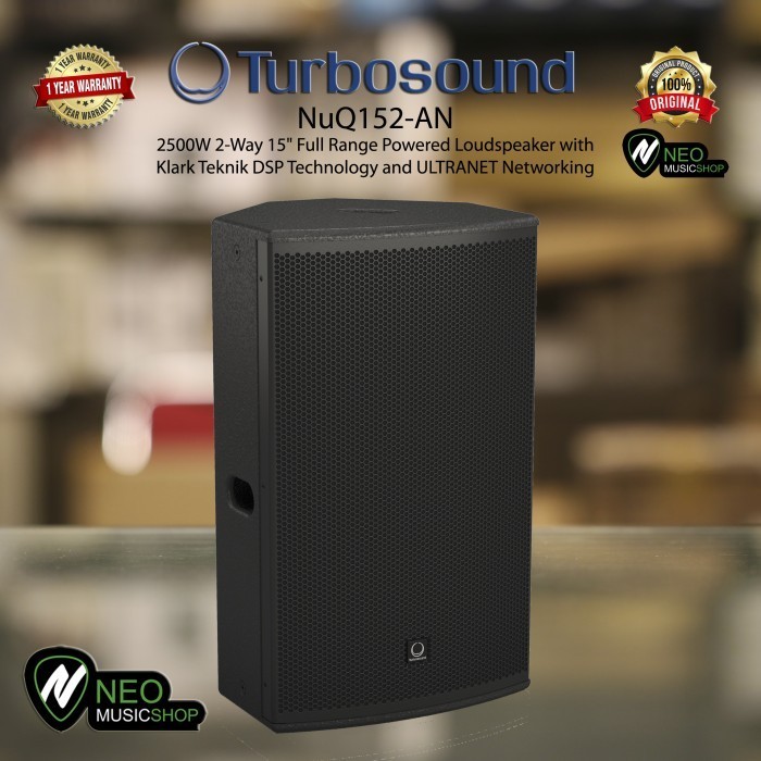 PROMO TURBOSOUND NUQ152-AN 2500W 2-WAY 15" FULL RANGE POWERED SPEAKER #ORIGINAL