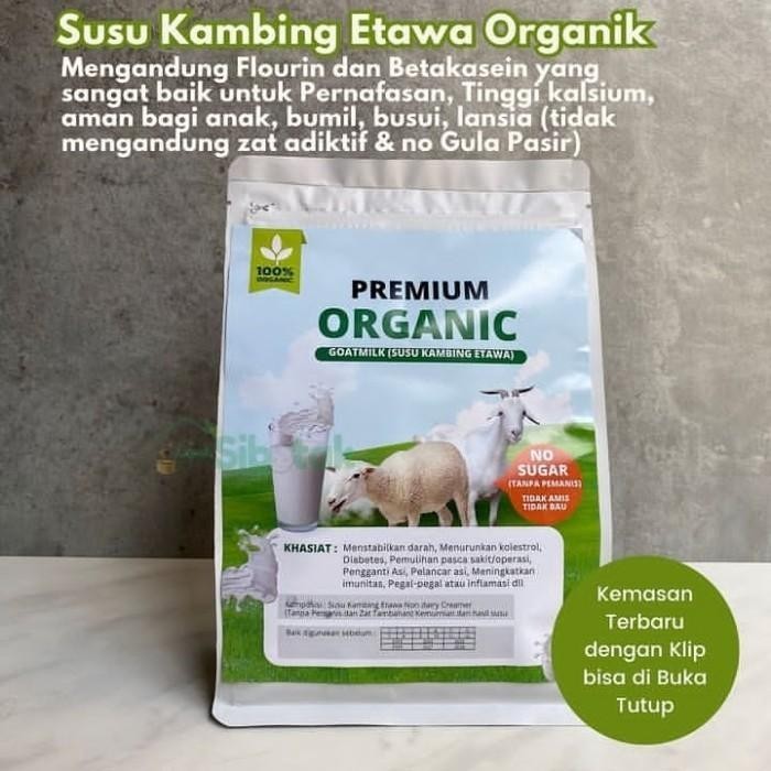 

TERBAIK SUSU KAMBING ETAWA ORGANIK PREMIUM 500GR NO GULA / PEMANIS BUATAN