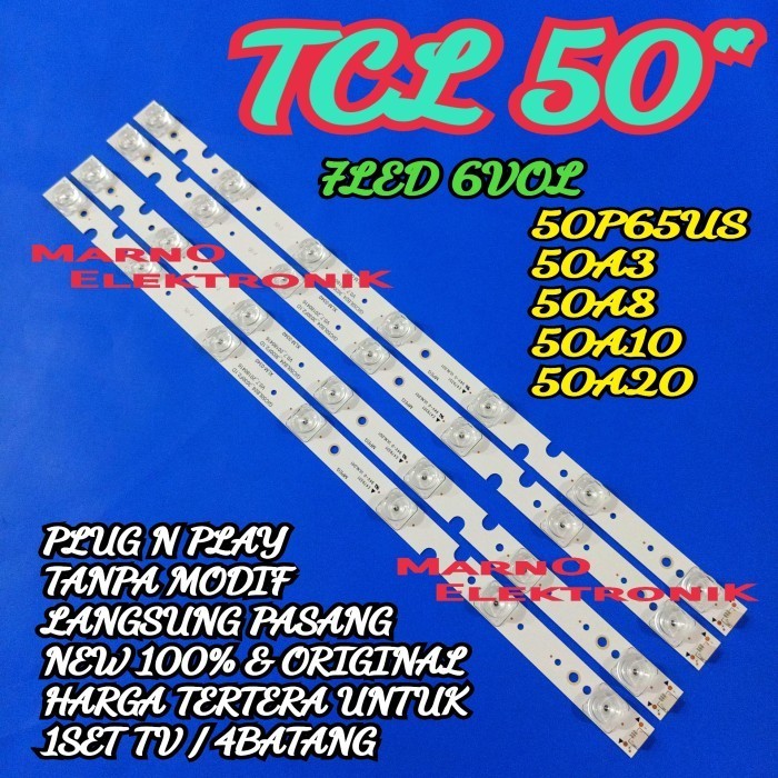 Bl Backlight Lef 5V Tcl 50 Inch 50P65Us 50A3 50A8 50A10 50A20 7K 6V Best