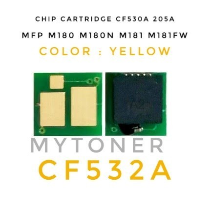 Chip Toner Cartridge Cf532A 205A Mfp M180 M181 M181N M181Fw Mfp180 Best