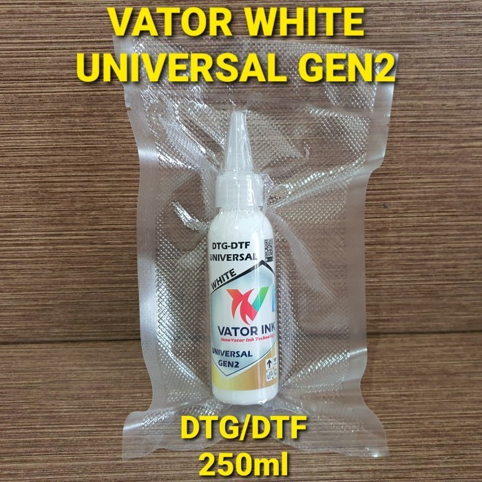 

Vator White Universal Gen2 Dtg Dtf 250Ml Tinta Putih Sablon Digital Best