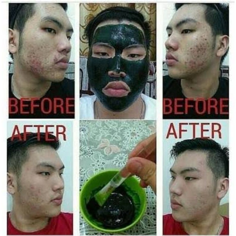 Masker Spirulina Original  Masker Bubuk Pemutih Wajah Pria Wanita Dan Penghilang Bekas Jerawat Bpom 