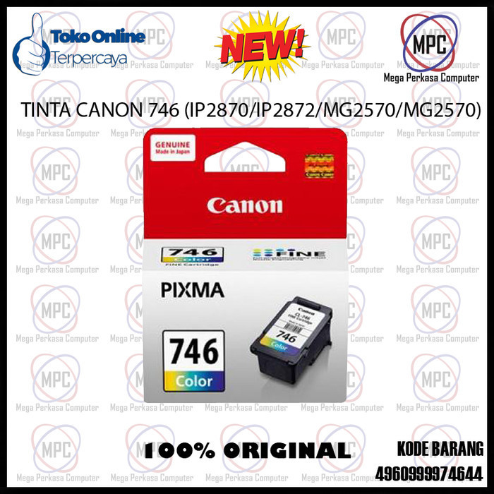 Tinta Cartridge Printer Canon Cl-746 746 Original Best