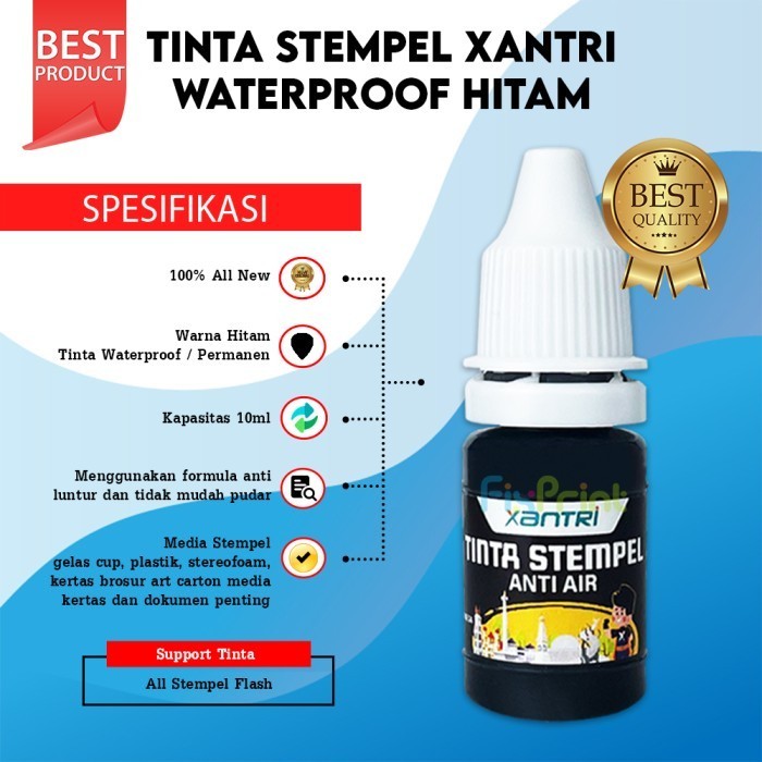 

Tinta Stempel Permanen Refill Stamp Isi Ulang Stample 10Ml Best