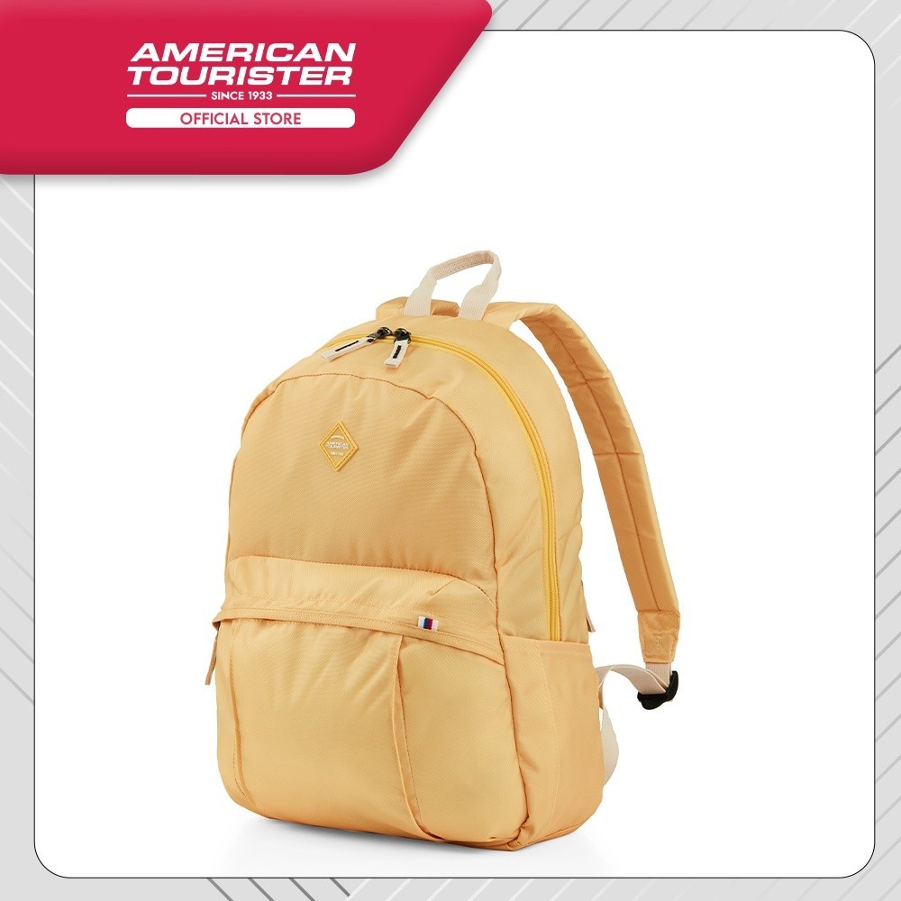[BEAUTY LR COLLECTION] American Tourister Rudy Backpack 1 AS Banana Cream / Waffle