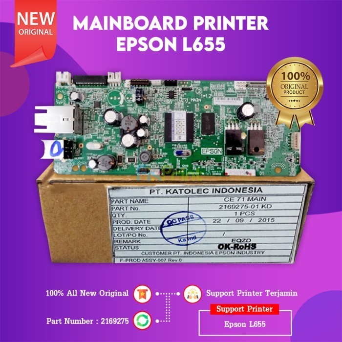 Mainboard Motherboard Printer Epson L655 Board Epson L655 Original Best