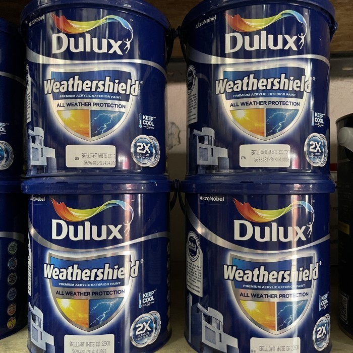 ✨New Ori Cat Tembok Dulux Weathershield Brilliant White 25 Liter Terbatas