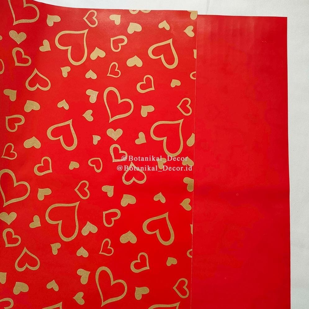 

TRY Wrapping Paper Cellophane Imlek CNY Kraft Kertas Buket Bouquet Dekor TERLARIS