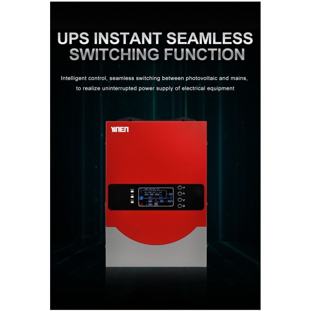 Terbaru Hybrid Inverter Solar Panel Low Freq Plus Mppt Toroid 1000-5000 Watt Promo Terlaris