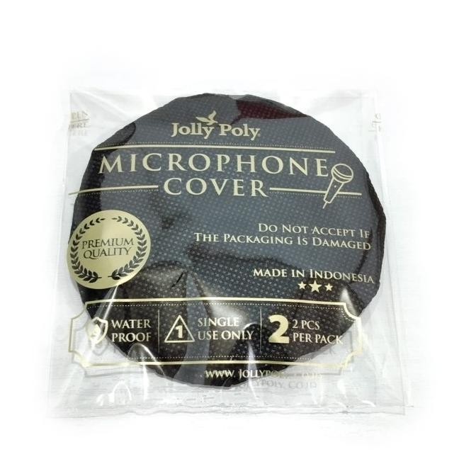 Sarung Cover Mic Microphone / Bahan Kain Merek Jolly Poly Sekali Pakai
