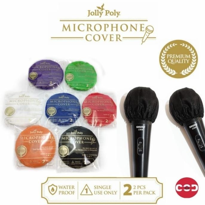 Sarung Microphone 100Pcs / Mic Cover / Pembungkus Microphone