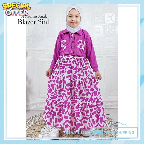 Baju Gamis Anak Premium Series Terbaru 2024 Famis Ansk Idulfitri Gsmid Dres Muslimah Qnak Cewek Hami