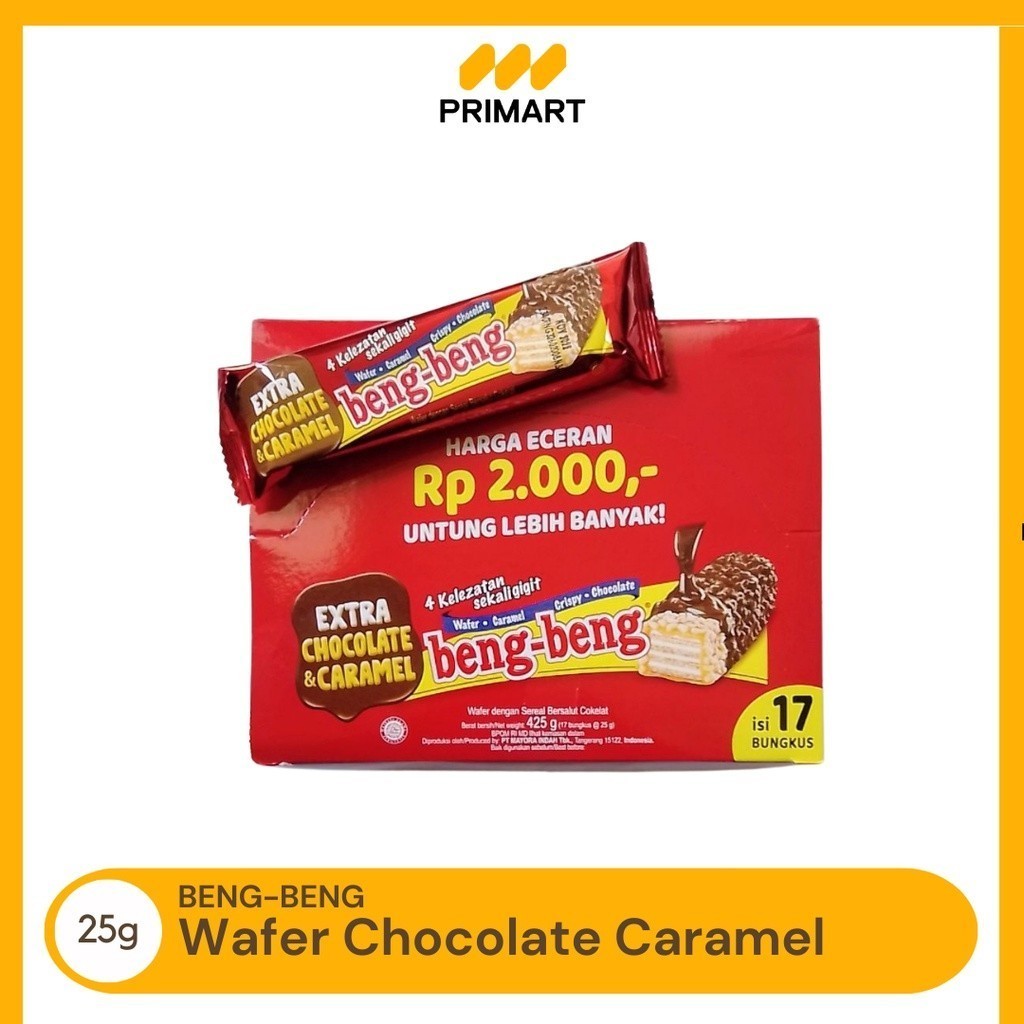 

Beng-beng Wafer Chocolate Caramel 25 gr Box