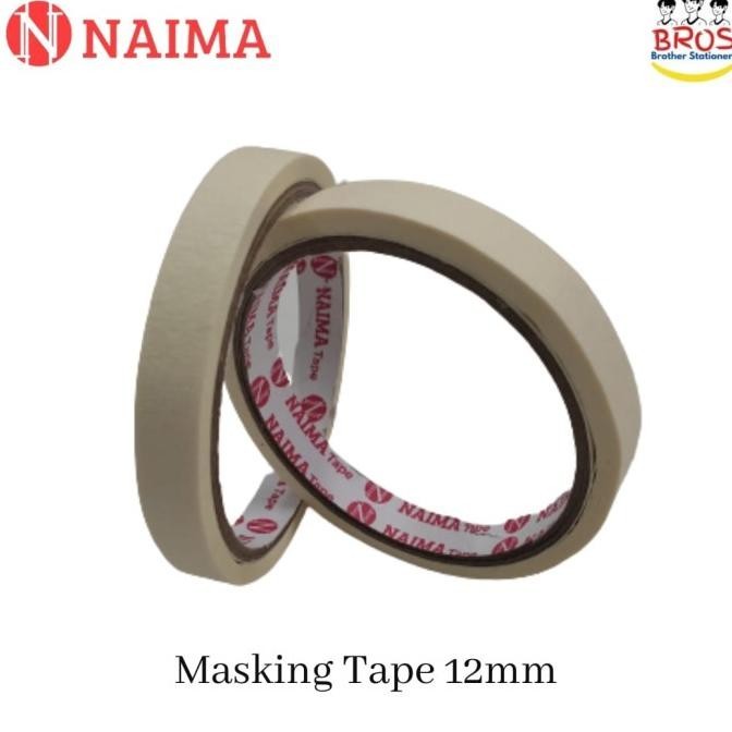 

Masking Tape 12mm - Lakban Kertas Naima 1/2 Inch - Selotip Kertas