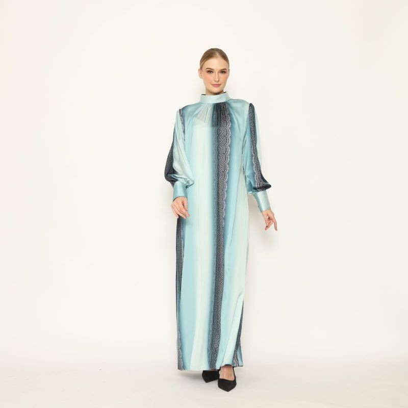 Gracia Dress Gamis wanita Gamis gradasi Gamis satin Long Dress wanita