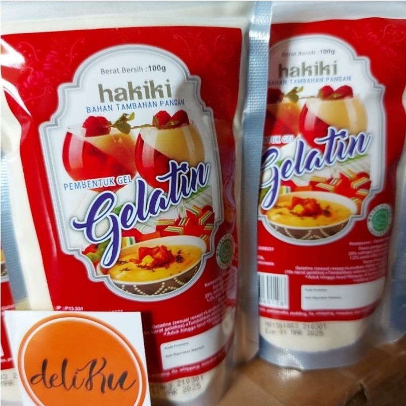 

Gelatine Bubuk 100Gr Pembentuk Gel Hakiki Halal