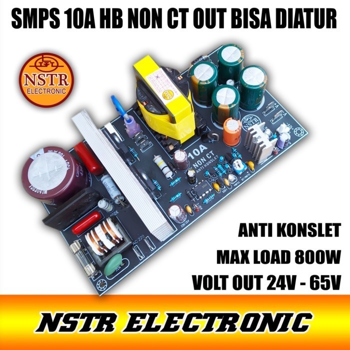 Terbaru Ready Stok Smps 10A Hb Non Ct Out Bisa Diatur Dari 24V - 65V Anti Promo Terlaris