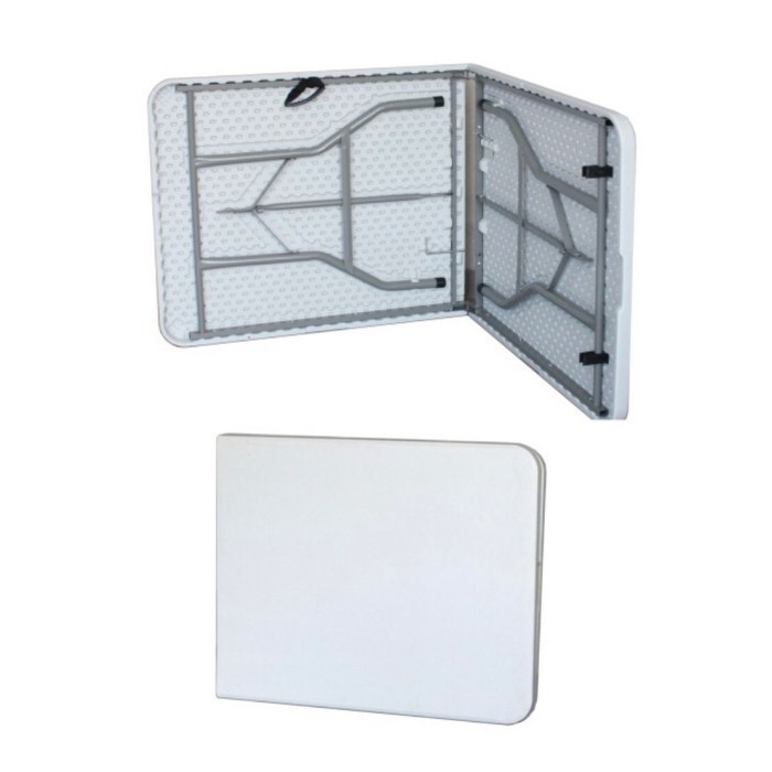 Murah Meja Lipat Koper Hpl Aluminium-Meja Lipat Portable - Kaki Kotak Terlaris