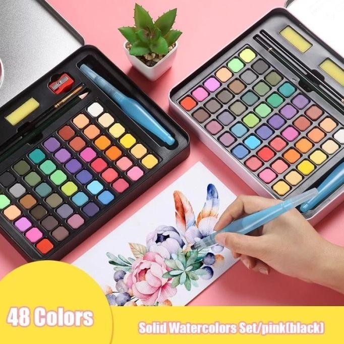 

Cat Air Water Color Solid Watercolor Set Alat Lukis Cat Air Padat