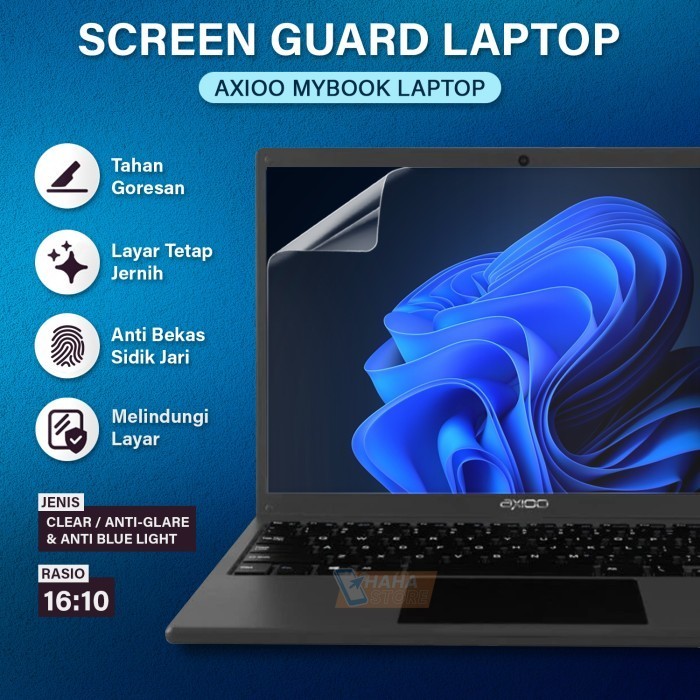 Anti Gores Axioo MyBook 14F 14E Z6 Saga Laptop Screen Guard Glare Blue