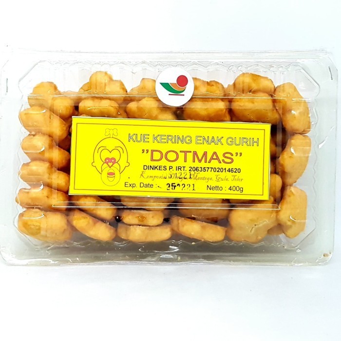 

*****] DOTMAS KUE KERING ENAK GURIH 400gr BENTUK BINTANG KHAS LEBARAN NATAL
