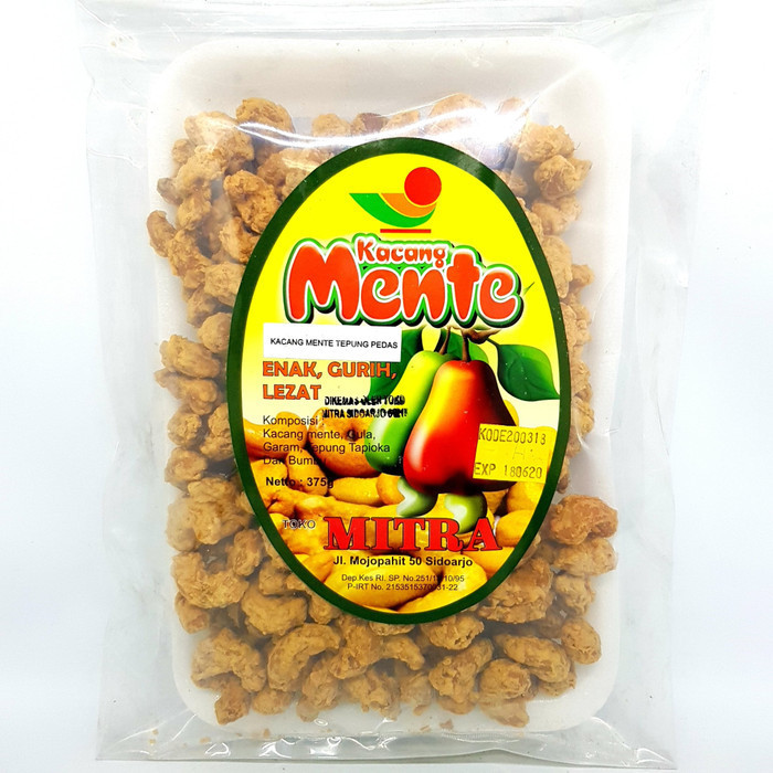 

$$$$] MITRA KACANG MENTE TEPUNG PEDAS 375gr MEDE CASHEW SIDOARJO SURABAYA