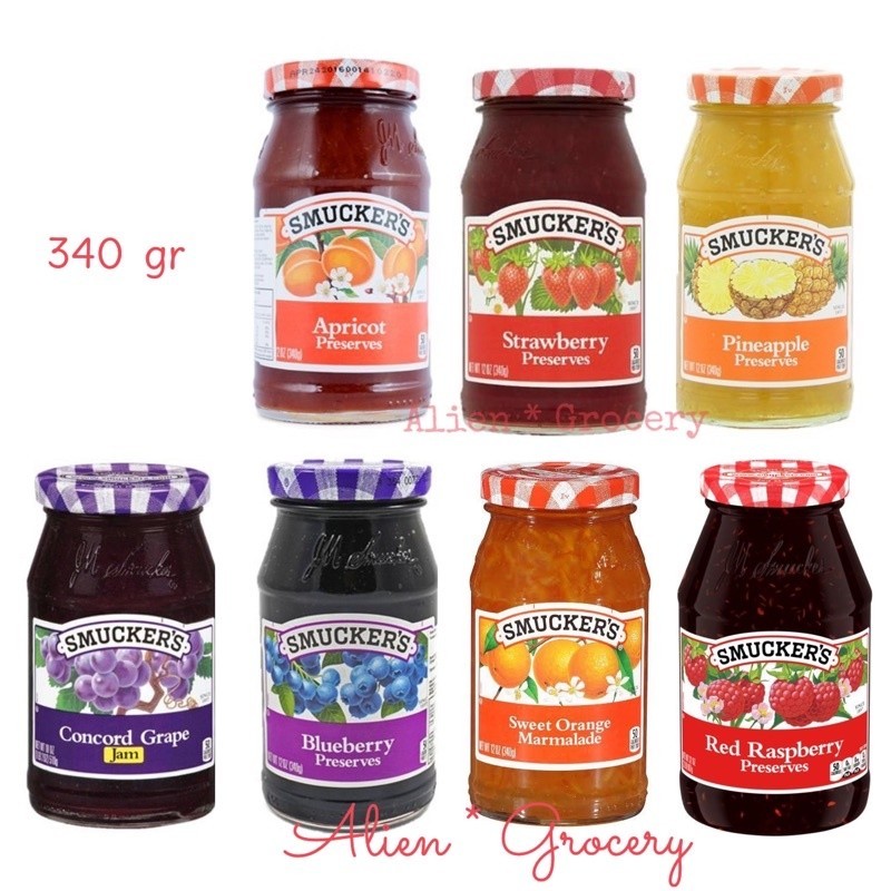 

Smuer Smuers Selai Olesan Apricot Strawberry Red Raspberry Blueberry Pine Grape Concorde Sweet