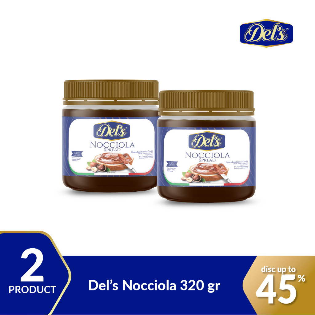 

Del'S Bundling Hemat - 2X Nocciola Selai Hazelnut - 320Gr