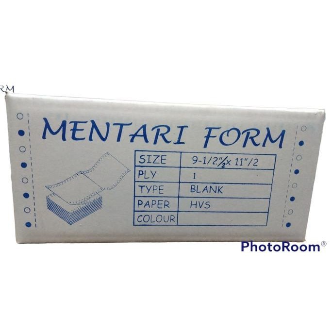 

Kertas Continuous/Continous Form 1 Ply Bagi 4, 1 Rangkap K1/4 Wartel