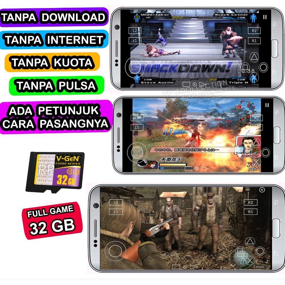 Gratis Ongkir Extra Micro Sd Untuk Hp Android Basara 2 Godhand Pes Gta Smackdown Ready
