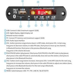 Ready Modul Mp3 Bluetooth Plus Fm Radio / Kit Modul Mp3 Bt Kit Mp3 Kit Pemutar Lagu Mp3 Usb Player B