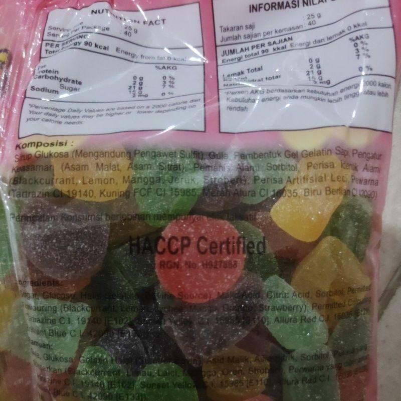 

Permen Jelly Waisun (Xed Pastilles Candy)-Jeli Aneka Rasa