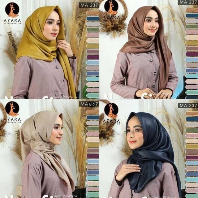 Promo Jilbab Hijab Segi Empat Shinar Glamour Nur Sinar Lc Azara / Glitter Terlaris