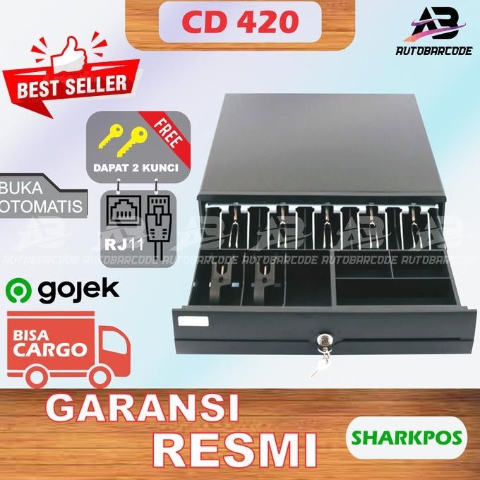 

HARGA DISC - Sharkpos CD420 / CD 420 / CD-420 Laci Uang Cash Drawer Kasir Simpan