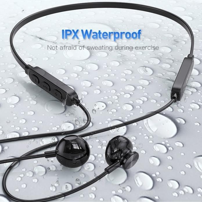 Ecle Magnetic Sport Headset Head And Neck Strap Bluetooth Waterproof Gratis Ongkir