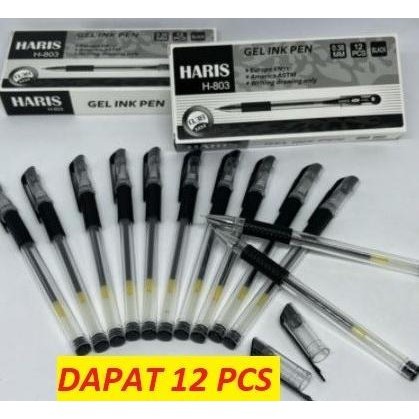 

Pulpen - Pen - Pena - Bolpoin - Bolpen Gel Lancip Hitam Jarum (12pcs)