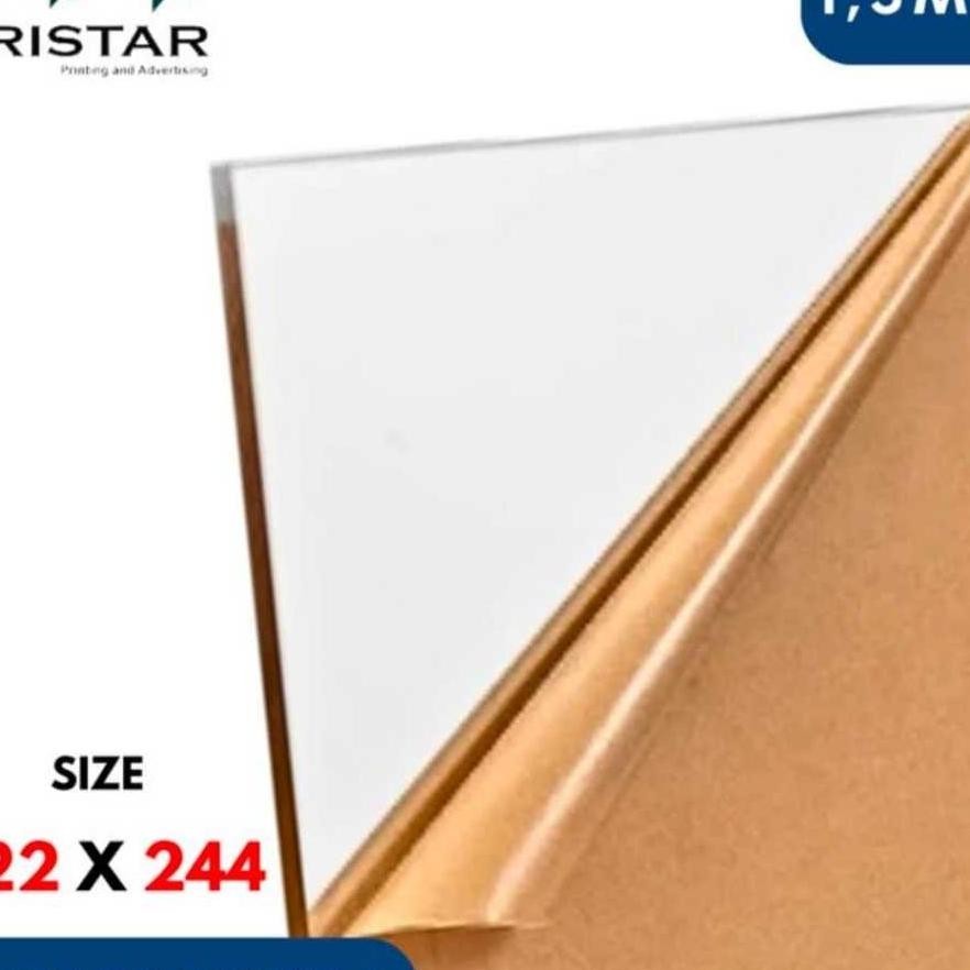 

Akrilik Lembaran Bening Merk Star Royal 1,5Mm ( Uk 122 X 244 Cm )